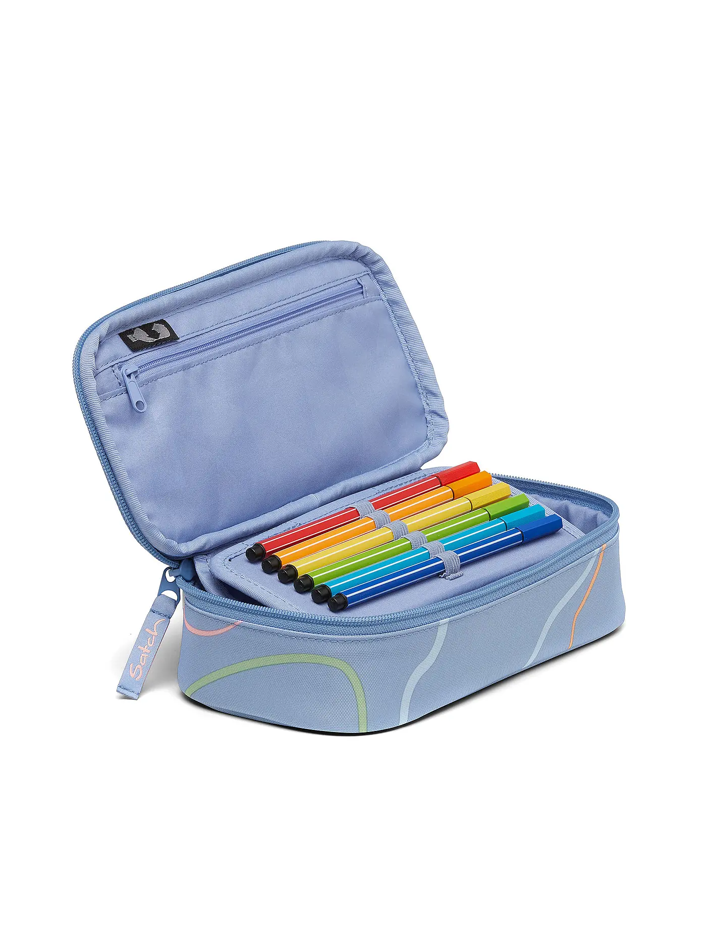 SATCH | Federpenal - Schlamperbox "Fire Phantom" | blau